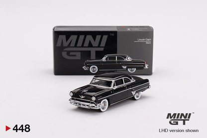 Mô hình xe Mini GT 1:64 Lincoln Capri 1954 Black - MGT00448