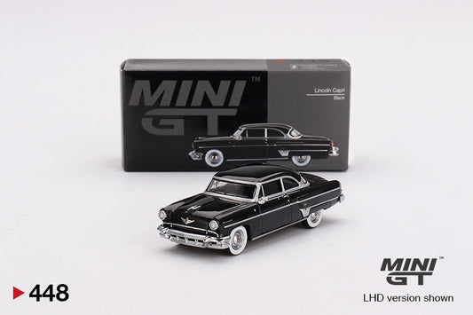 Mô hình xe Mini GT 1:64 Lincoln Capri 1954 Black - MGT00448