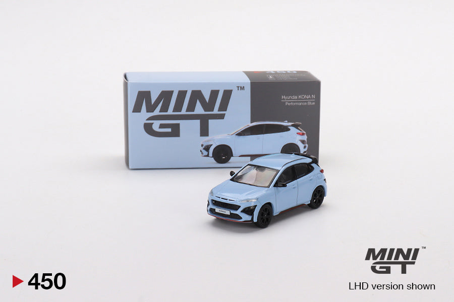 Mô hình xe Mini GT 1:64 Hyundai KONA N Performance Blue - MGT00450