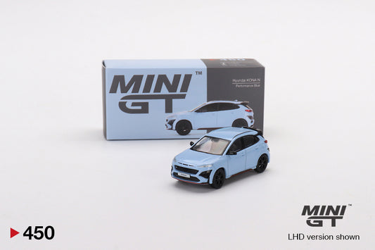 Mô hình xe Mini GT 1:64 Hyundai KONA N Performance Blue - MGT00450
