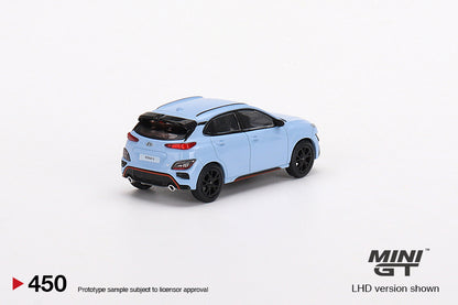 Mô hình xe Mini GT 1:64 Hyundai KONA N Performance Blue - MGT00450
