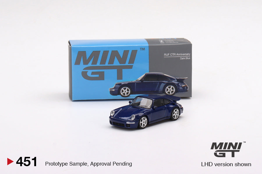 Mô hình xe Mini GT 1:64 RUF CTR Anniversary Dark Blue - MGT00451