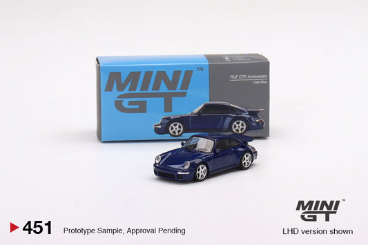 Mô hình xe Mini GT 1:64 RUF CTR Anniversary Dark Blue - MGT00451