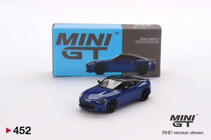 Mô hình xe Mini GT 1:64 Nissan Fairlady Z Version ST 2023 Seiran Blue - MGT00452
