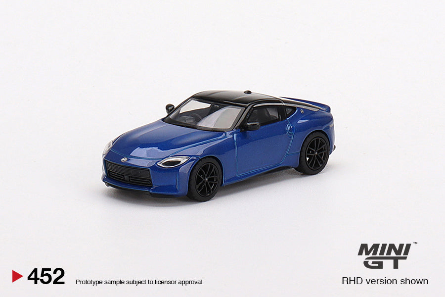 Mô hình xe Mini GT 1:64 Nissan Fairlady Z Version ST 2023 Seiran Blue - MGT00452