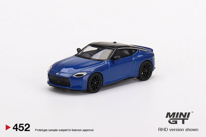 Mô hình xe Mini GT 1:64 Nissan Fairlady Z Version ST 2023 Seiran Blue - MGT00452