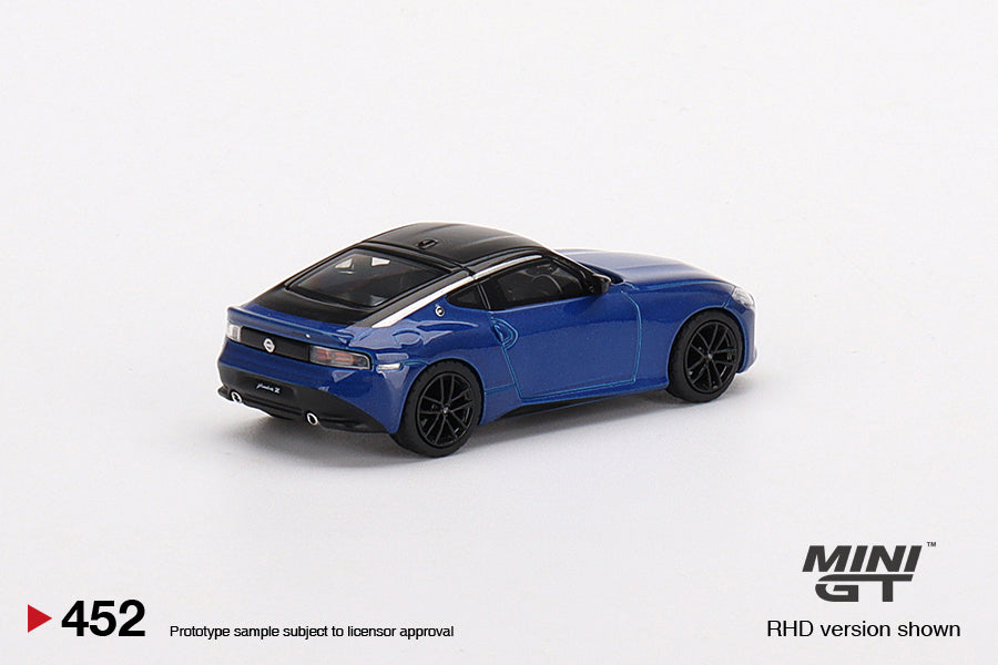 Mô hình xe Mini GT 1:64 Nissan Fairlady Z Version ST 2023 Seiran Blue - MGT00452
