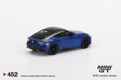 Mô hình xe Mini GT 1:64 Nissan Fairlady Z Version ST 2023 Seiran Blue - MGT00452