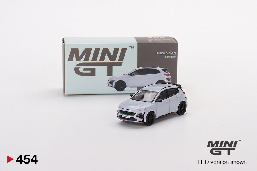 Mô hình xe Mini GT 1:64 Hyundai KONA N Sonic Blue - MGT00454