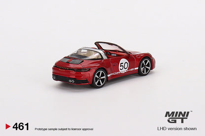 Mô hình xe Mini GT 1:64 Porsche 911 Targa 4S Heritage Design Edition Cherry Red - MGT00461