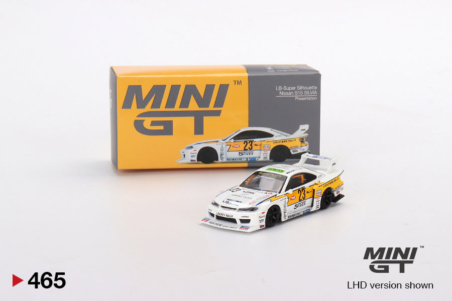 Mô hình xe Mini GT 1:64 LB-Super Silhouette Nissan S15 SILVIA Presentation - MGT00465