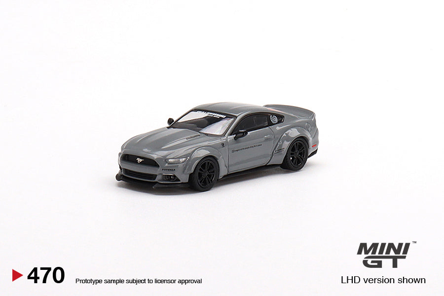 Mô hình xe Mini GT 1:64 Ford Mustang GT LB-Works Grey - MGT00470