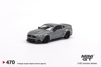 Mô hình xe Mini GT 1:64 Ford Mustang GT LB-Works Grey - MGT00470