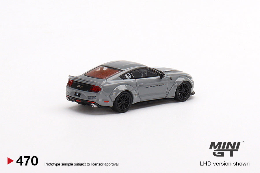 Mô hình xe Mini GT 1:64 Ford Mustang GT LB-Works Grey - MGT00470