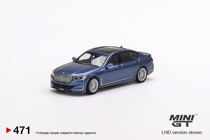 Mô hình xe Mini GT 1:64 BMW Alpina B7 xDrive Alpina Blue Metallic - MGT00471