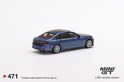 Mô hình xe Mini GT 1:64 BMW Alpina B7 xDrive Alpina Blue Metallic - MGT00471