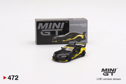 Mô hình xe Mini GT 1:64 Toyota GR Supra LB-Works Matte Black - MGT00472