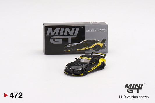 Mô hình xe Mini GT 1:64 Toyota GR Supra LB-Works Matte Black - MGT00472