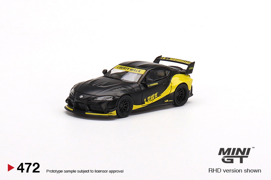 Mô hình xe Mini GT 1:64 Toyota GR Supra LB-Works Matte Black - MGT00472