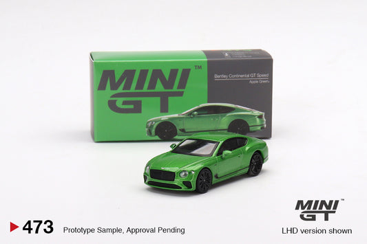 Mô hình xe Mini GT 1:64 Bentley Continental GT Speed 2022 Apple Green - MGT00473