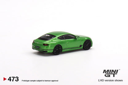 Mô hình xe Mini GT 1:64 Bentley Continental GT Speed 2022 Apple Green - MGT00473