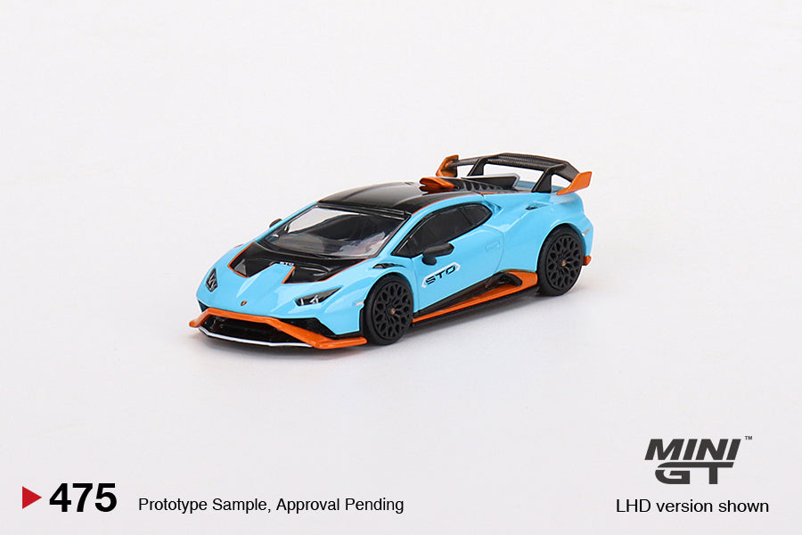 Mô hình xe Mini GT 1:64 Lamborghini Huracán STO Blu Laufey - MGT00475