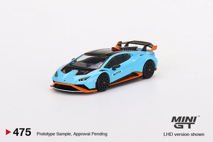 Mô hình xe Mini GT 1:64 Lamborghini Huracán STO Blu Laufey - MGT00475