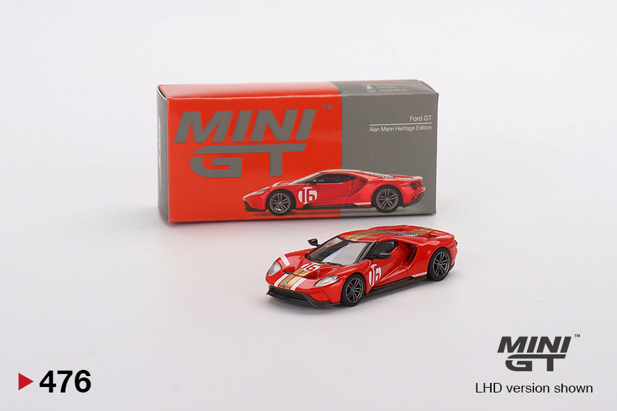 Mô hình xe Mini GT 1:64 Ford GT Alan Mann Heritage Edition - MGT00476