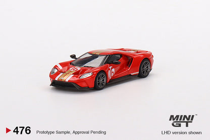 Mô hình xe Mini GT 1:64 Ford GT Alan Mann Heritage Edition - MGT00476
