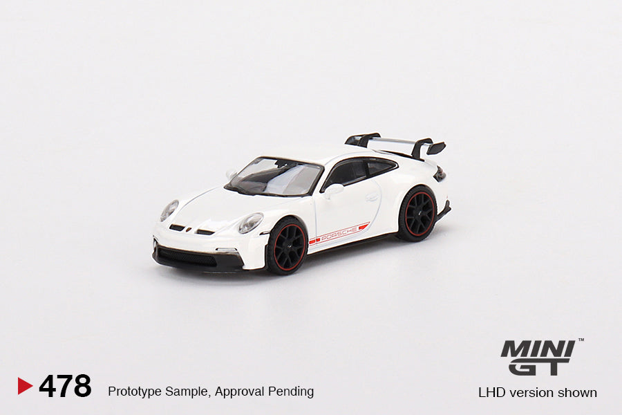 Mô hình xe Mini GT 1:64 Porsche 911 (992) GT3 White - MGT00478