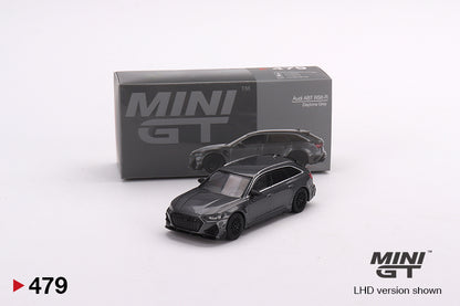 Mô hình xe Mini GT 1:64 ABT Audi RS6-R Daytona Grey - MGT00479