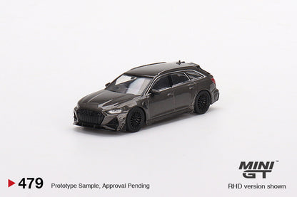 Mô hình xe Mini GT 1:64 ABT Audi RS6-R Daytona Grey - MGT00479