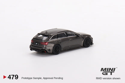 Mô hình xe Mini GT 1:64 ABT Audi RS6-R Daytona Grey - MGT00479