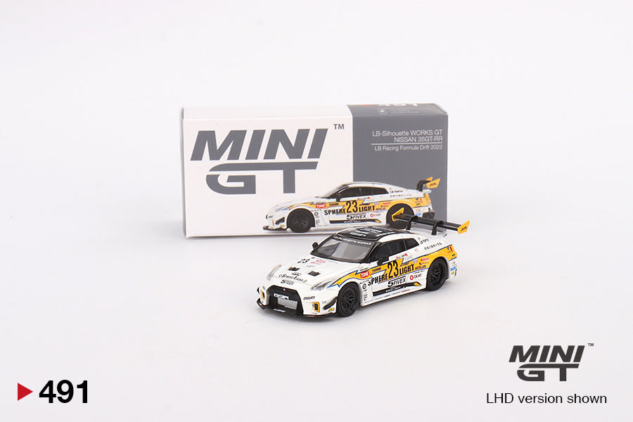 Mô hình xe Mini GT 1:64 Nissan LB-Silhouette WORKS GT 35GT-RR Ver.2 LB Racing Formula Drift 2022 - MGT00491