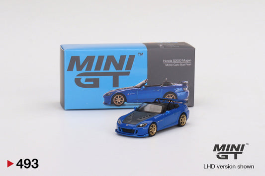 Mô hình xe Mini GT 1:64 Honda S2000 (AP2) Mugen Monte Carlo Blue Pearl - MGT00493