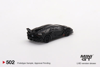 Mô hình xe Mini GT 1:64 Lamborghini LB-Silhouette WORKS Aventador GT EVO Matte Black - MGT00502
