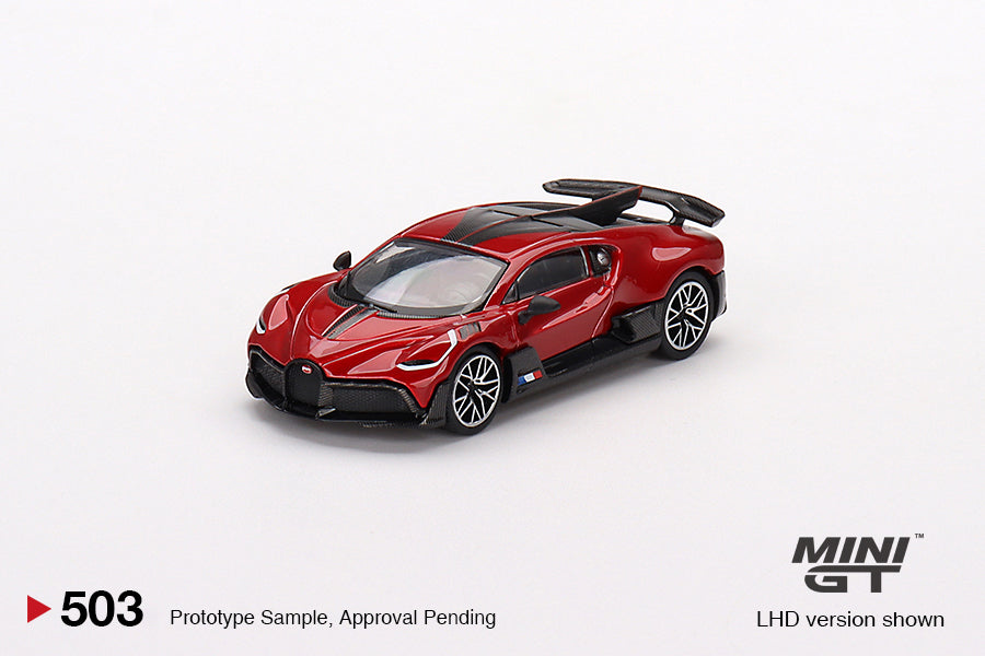 Mô hình xe Mini GT 1:64 Bugatti Divo Red Metallic - MGT00503