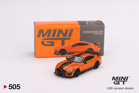 Mô hình xe Mini GT 1:64 Ford Mustang Shelby GT500 Twister Orange - MGT00505