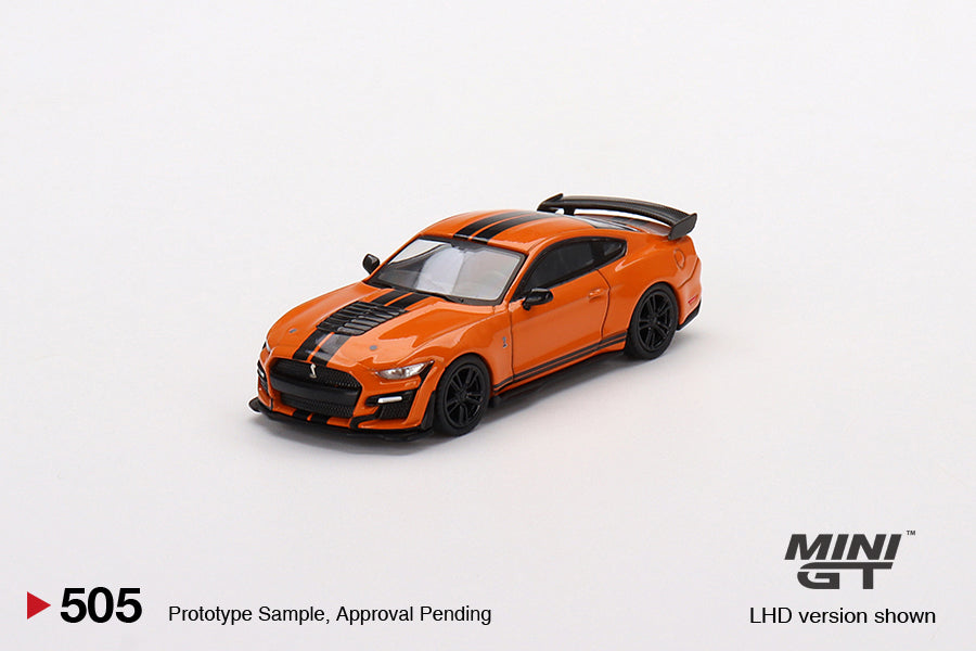 Mô hình xe Mini GT 1:64 Ford Mustang Shelby GT500 Twister Orange - MGT00505