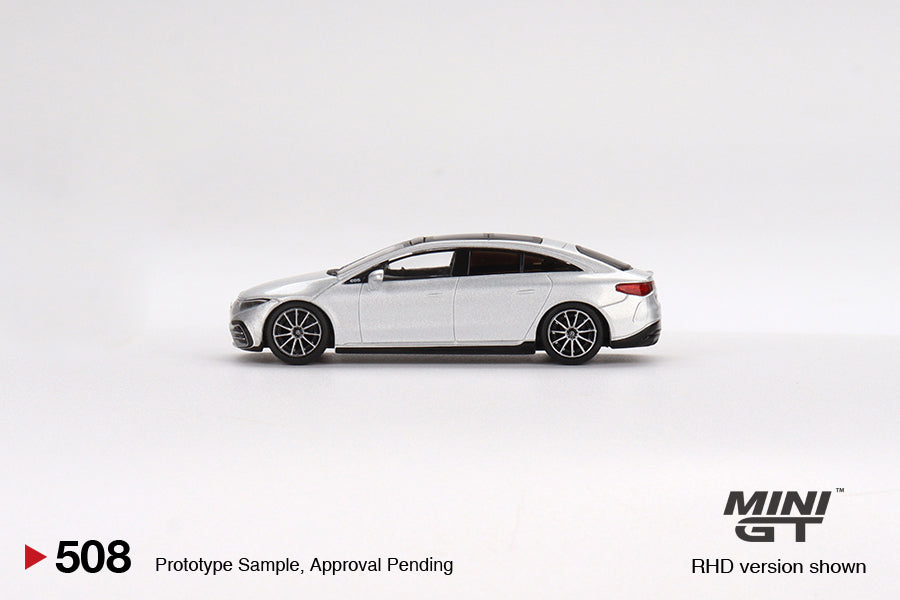 Mô hình xe Mini GT 1:64 Mercedes-Benz EQS 580 4MATIC Silver Metallic - MGT00508