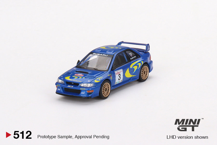 Mô hình xe Mini GT 1:64 SUBARU Impreza WRC97 1997 Rally Sanremo Winner #3 - MGT00512