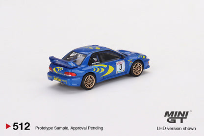 Mô hình xe Mini GT 1:64 SUBARU Impreza WRC97 1997 Rally Sanremo Winner #3 - MGT00512