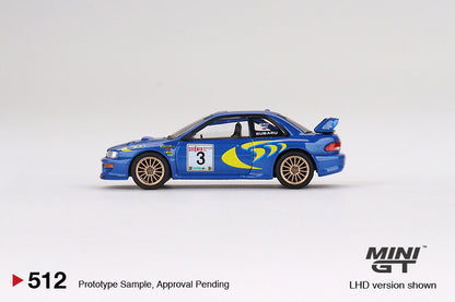 Mô hình xe Mini GT 1:64 SUBARU Impreza WRC97 1997 Rally Sanremo Winner #3 - MGT00512