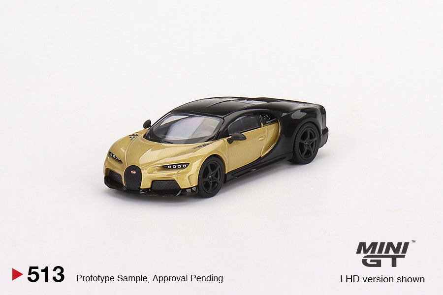 Mô hình xe Mini GT 1:64 Bugatti Chiron Super Sport Gold - MGT00513