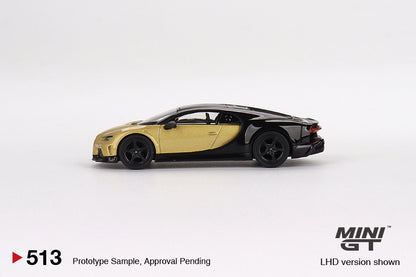 Mô hình xe Mini GT 1:64 Bugatti Chiron Super Sport Gold - MGT00513