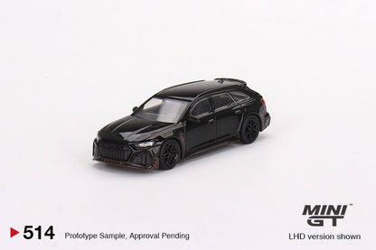 Mô hình xe Mini GT 1:64 ABT Audi RS6 Johann Abt Signature Edition Black - MGT00514