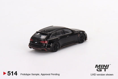 Mô hình xe Mini GT 1:64 ABT Audi RS6 Johann Abt Signature Edition Black - MGT00514