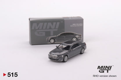 Mô hình xe Mini GT 1:64 BMW 750Li xDrive Bernina Grey Amber Effect - MGT00515