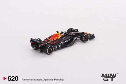 Mô hình xe Mini GT 1:64 Oracle Red Bull Racing RB18 #1 Max Verstappen 2022 Abu Dhabi Grand Prix Winner - MGT00520