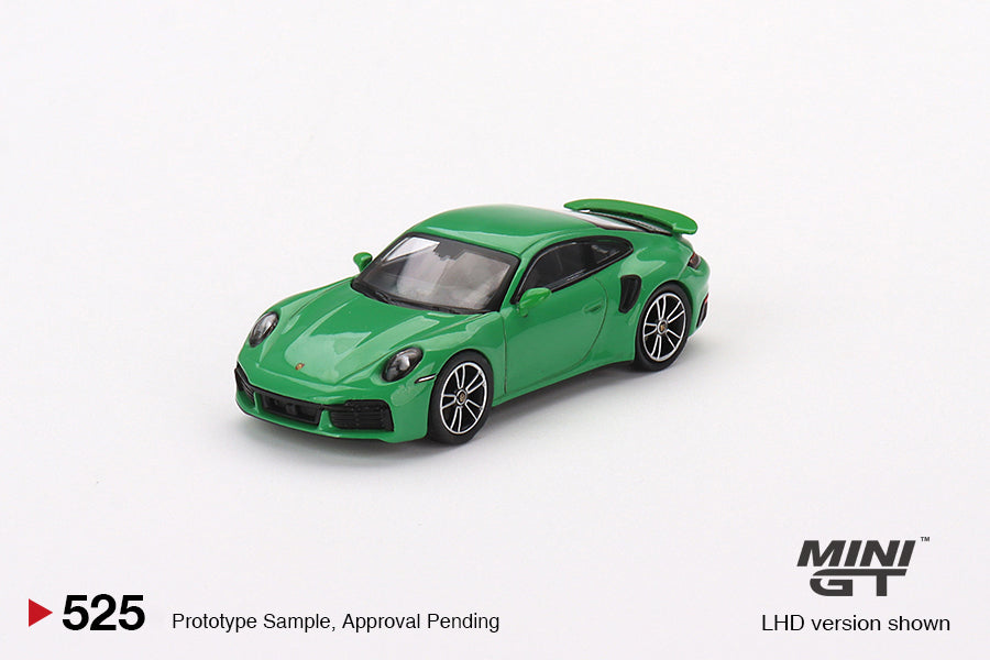 Mô hình xe Mini GT 1:64 Porsche 911 Turbo S Python Green - MGT00525